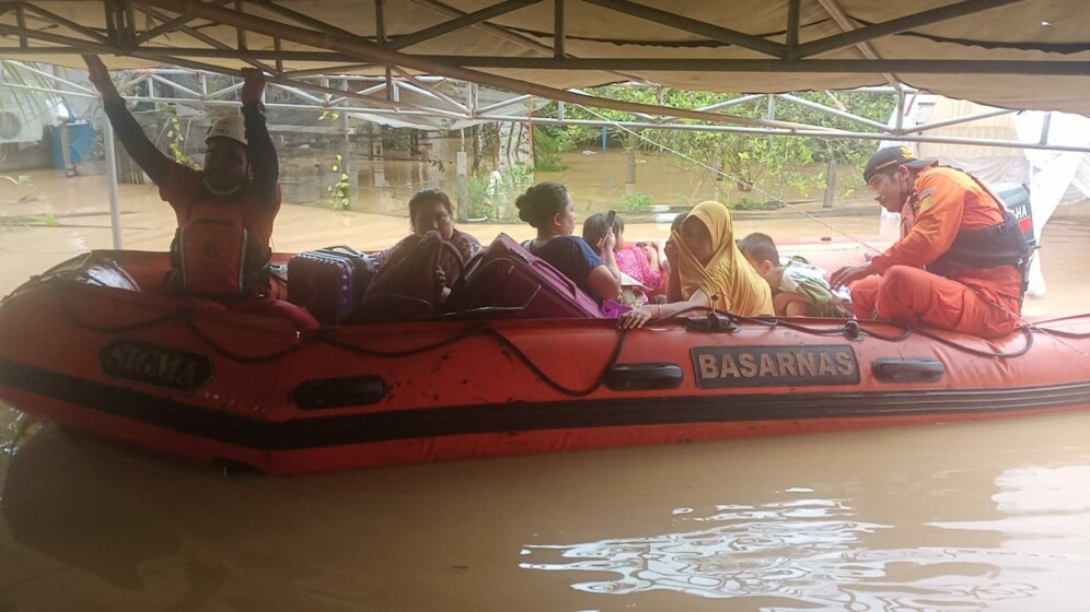 Kebajiran, 40 Santri Ponpes Al Munawir Sangatta Dievakuasi