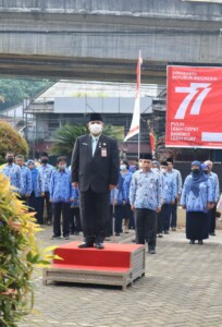 Kadis DPK Kaltim Pimpin Upacara HUT RI ke-77, Wacanakan Hotel Atlet Jadi Pusat Perpustakaan