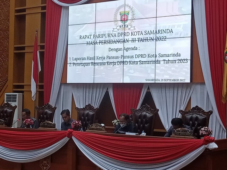 Gelar Paripurna, DPRD Samarinda Bahas Laporan Kerja Pansus dan Penetapan Rencana Kerja 2023