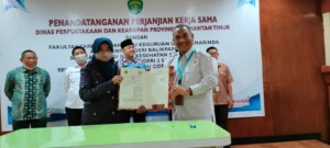 Kerjasama Layanan Antar Jemput Buku Diteken Dinas Perpustakaan Kaltim dan Ojek Muslimah Samarinda