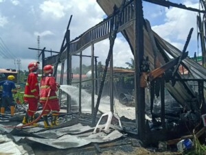 Masak, Diduga Ketiduran, Cafe di Samarinda Seberang Terbakar