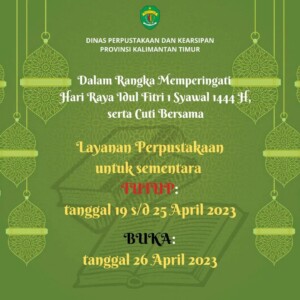 Mulai Besok Layanan DPK Kaltim Libur Hingga 25 April