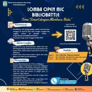 Mahasiwa Balikpapan, Yuk Ikuti Lomba Open Mic Bibliobatte