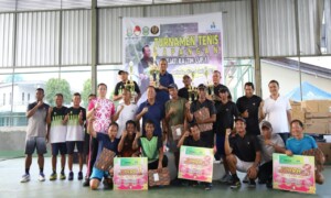 Kejati Kaltim Tutup Turnamen Tenis Lapangan Kajati Kaltim Cup I