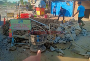 Perbaikan Pipa PDAM di Jalan Trikora Dikebut, Rabu Siang Distribusi Air Bersih Normal Kembali