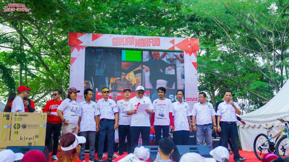Relawan Pendukung Ganjar-Mahfud Deklarasi Pemenangan di CFD Tenggarong