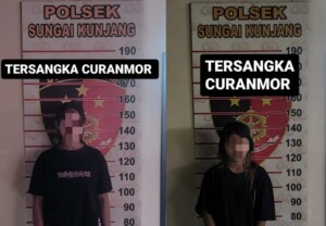 Curi Motor, Dua Perempuan Ini Dibekuk Tim Anti Bandit Polsek Sungai Kunjang