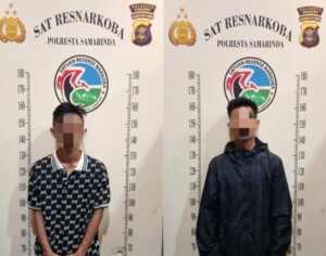 Simpan Ekstasi, Dua Pemuda Ini Digelandang ke Polresta Samarinda