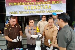 1.777,52 Gram Sabu Dimusnahkan Polresta Samarinda