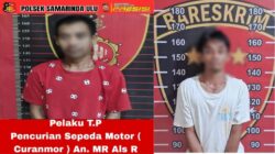 Dua Kasus Curanmor di Samarinda Terungkap, Pelaku Ditangkap Polisi