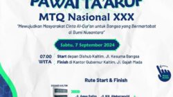 Pawai Ta’aruf MTQ Nasional Besok Digelar, Rekayasa Lalulintas Diberlakukan