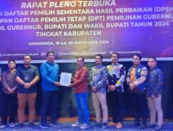 KPU Kukar Tetapkan 552.469 Pemilih Tetap untuk Pilkada 2024