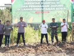 Polsek Loa Kulu Gelar Penanaman Jagung Serentak Kuartal III 2025, Dukung Ketahanan Pangan dan Pemberdayaan Masyarakat Tani