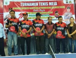 Turnamen Tenis Meja Antar Dusun Ramaikan Peringatan Hari Bhayangkara ke-79 di Desa Loa Duri Ulu