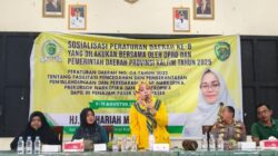 Hj. Syahariah Mas’ud Ajak Warga Muara Komam Bersatu Perangi Narkoba