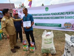 Wabup Kukar Rendi Solihin Tinjau Sekolah dan Serahkan Bantuan Pertanian serta Ambulans di Samboja